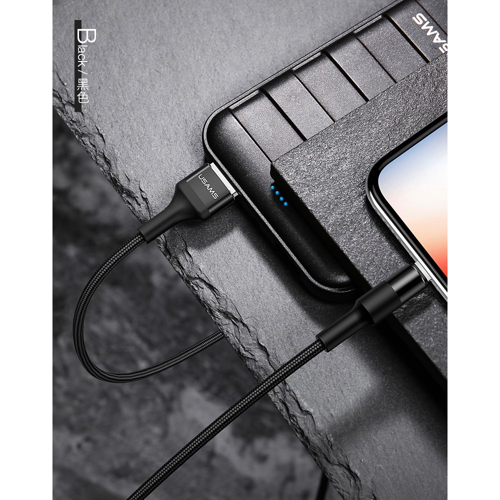 Cáp sạc và truyền dữ liệu cho điện thoại Samsung, iPhone, Oppo, dây bện dù chắc chắn, dài 120cm