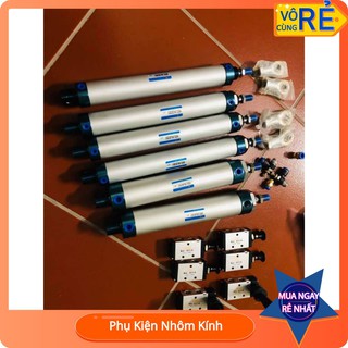 Pittong kẹp hơi 32x75, 20x100, 32x80, tay kẹp nhôm - ALUTECHMACHINE