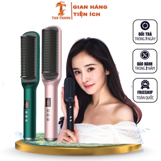 【FREESHIP】Lược điện - Lược duỗi thẳng tóc 2  in 1 Công cụ tạo kiểu chải tóc, Máy ép duỗi tóc thẳng Máy Duỗi Tóc