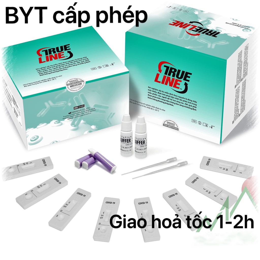<BYT cấp phép> Test nhanh, kit test nhanh Covid kháng nguyên Trueline covid-19 Ag