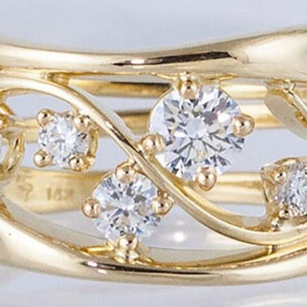 Nhẫn Đính Hôn Đính Đá Zircon Không Phai Màu Dành Cho Nữ