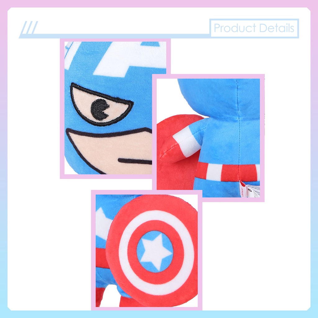 Thú bông Miniso Marvel 101g (Captain America) - Hàng chính hãng