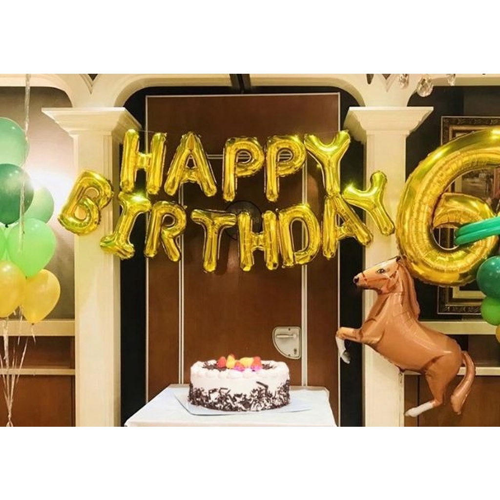 Bộ 13 bong bóng nhôm 16 inch trang trí tiệc sinh nhật đẹp mắt