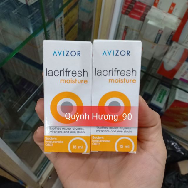 Dung dịch Avizor Lacrifresh moisture 0,10% lọ 15ml giúp mắt hết khô mỏi