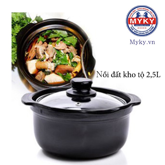 Nồi Đất Kho Thịt Cá 2,5L Hàn Quốc DongHwa