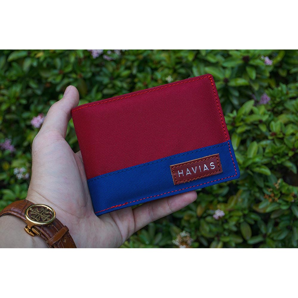 Ví Vải Modern Fabric Wallet HAVIAS - Đỏ