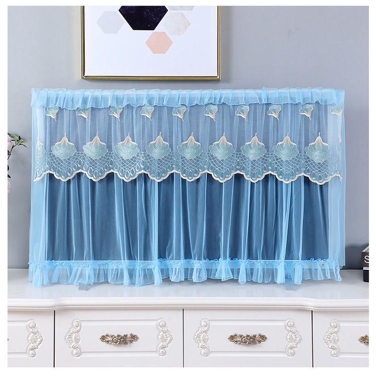 Rèm tivi chống bụi, trang trí ti vi, decor tivi, tấm phủ che tivi, quà tặng