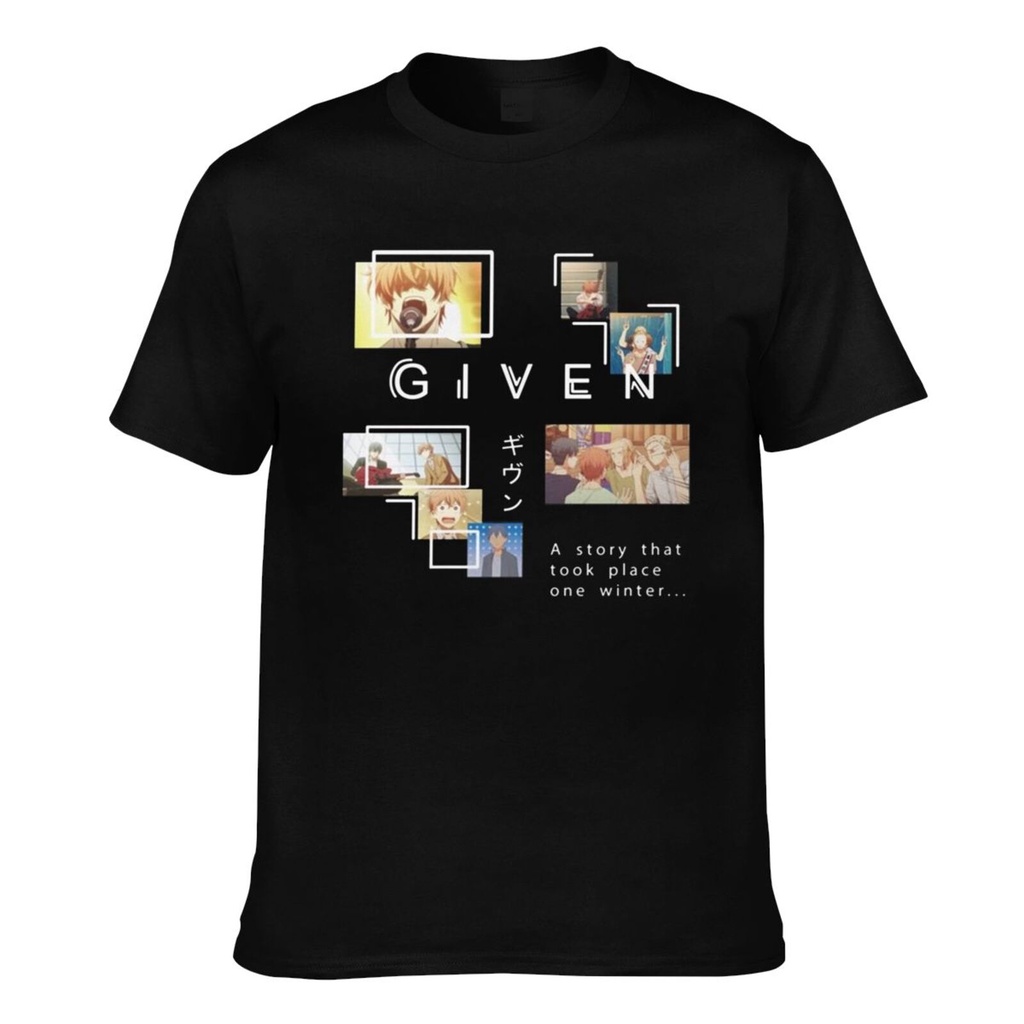 Anime Given Manga Nhật Bản Mafuyu Ritsuka Uenoyama Áo thun Cotton nam
