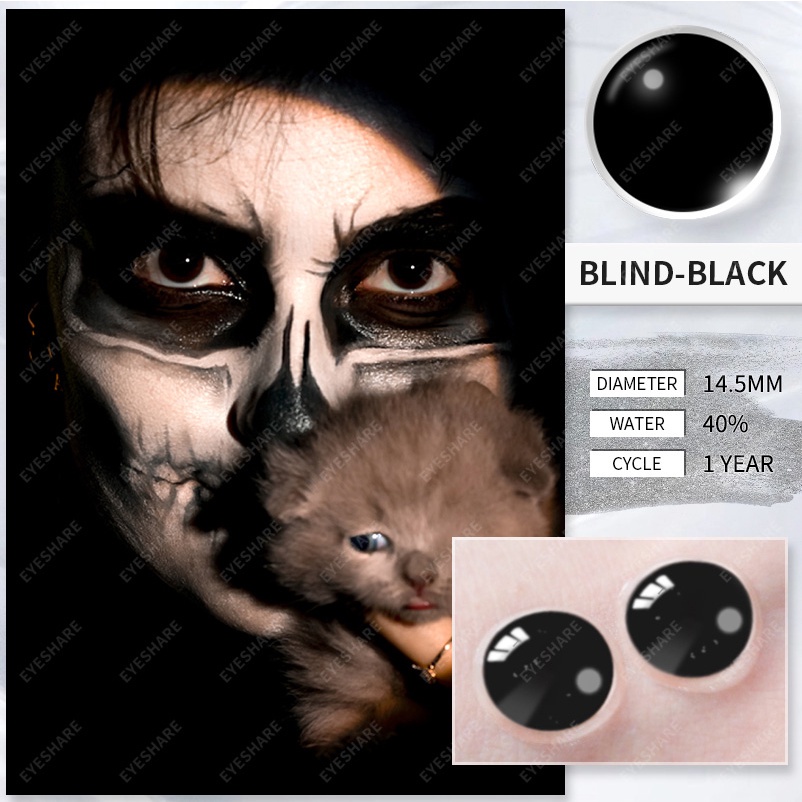 Cặp kính áp tròng EYESHARE 0.00 độ mềm mại dành cho hóa trang lễ hội halloween
