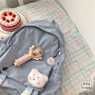 (Sẵn màu đen) Balo nữ vải dù chống thấm nước
