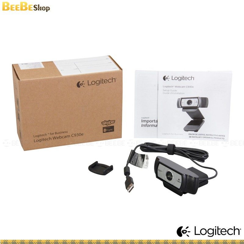 Logitech C930e - Webcam HD 1080p, Tự Động Lấy Nét, Tự Động Căn Chỉnh Ánh Sáng, Tốc Độ Khung Hình 30fps