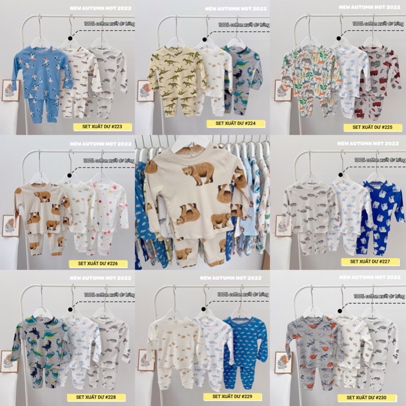 SET 3 BỘ XUẤT DƯ BÉ TRAI