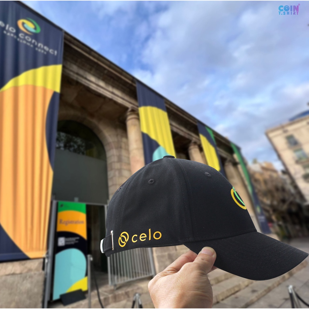 Mũ cao cấp CELO, Binance, Bitcoin, Cointshirt