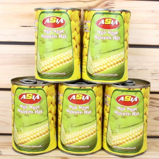 Ngô ngọt nguyên hạt Asia Home 400g - Hạt to, đều, đẹp