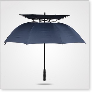 Dù xếp gọn đa năng đi mưa che nắng 2in1 Men Black Golf Umbrella size 302021  inch-TTHome