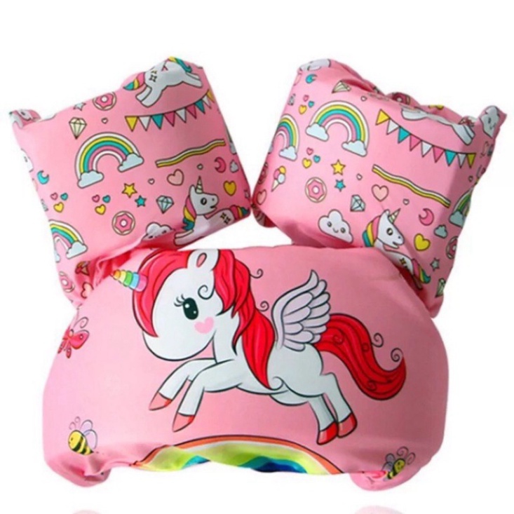 Phao bơi cho bé trai bé gái LUHAZO đi biển tập bơi body chống lật Tay Đỡ Ngực Cho Bé 2023