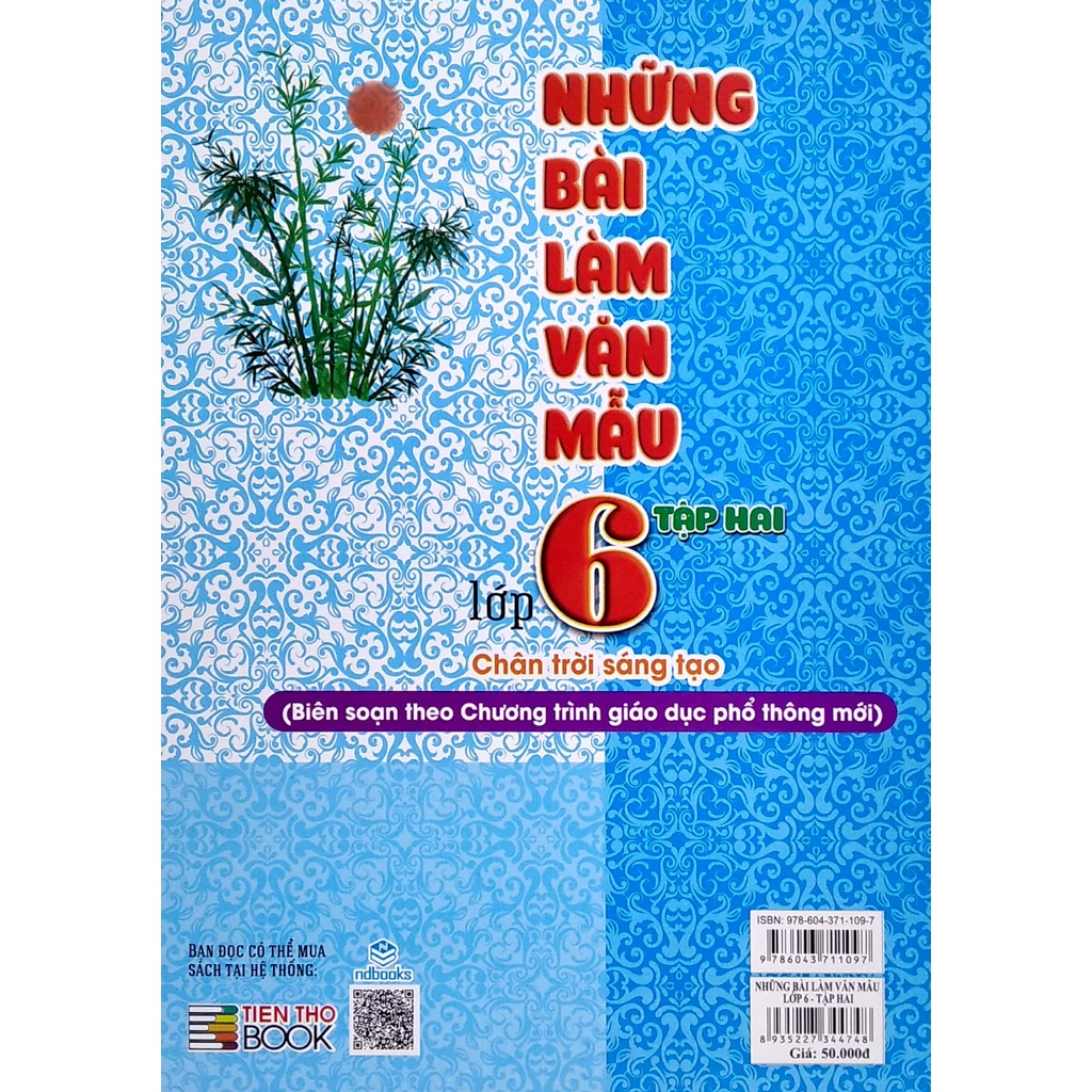Sách Những Bài Làm Văn Mẫu Lớp 6 - Tập 2 (Chân Trời Sáng Tạo)