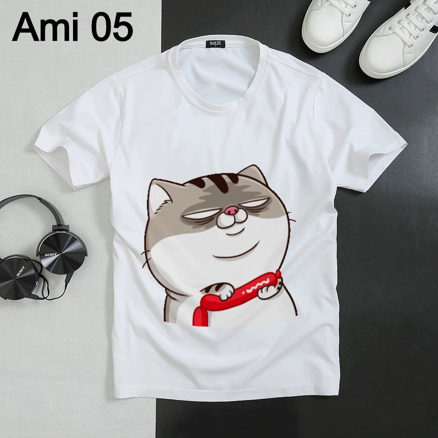 ⚡️FREESHIP⚡️Áo Thun Mèo Ami Bụng Bự