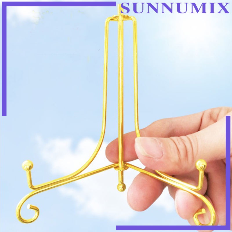 Giá Đỡ Trưng Bày Đĩa Nghệ Thuật Bằng Sắt Màu Vàng 12inch