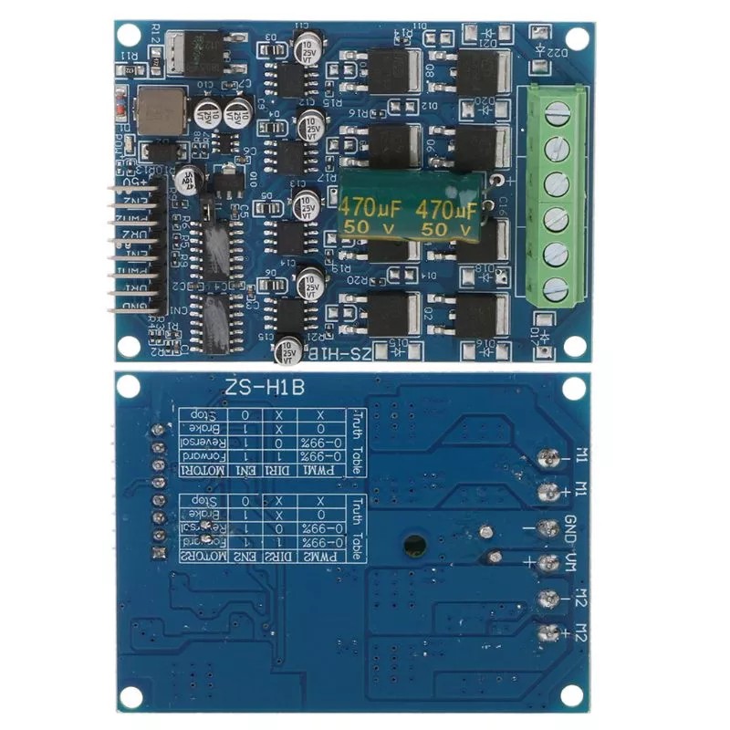 1 Mô Đun Điều Khiển Tốc Độ 16A DC 2 Kênh 48V Cho Xe Hơi