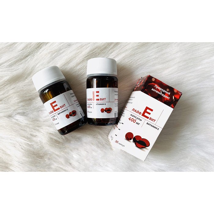 Vitamin E Đỏ Zentiva 400mg - Bổ Sung Vitamin E, Làm Đẹp Da, Chống Lão Hóa, Cấp Ẩm, Dưỡng Ẩm (Hộp 30 Viên) [Hàng Nga]