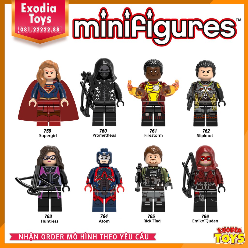 Xếp hình Minifigure Nhân vật siêu anh hùng vũ trụ DC Comics - Đồ chơi lắp ghép sáng tạo - XINH X0179