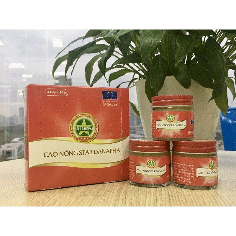 Pass lại 2 hủ Cao nóng cao sao vàng STAR DANAPHA 30g
