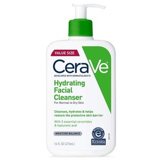 Sữa rửa mặt dịu nhẹ CeraVe Hydrating Facial Cleanser cho da khô (Bản Pháp)