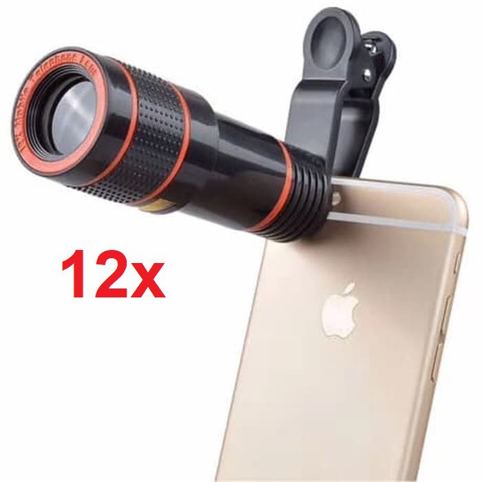 Ống Kính Phóng To 12x Zoom 12x Có Kẹp