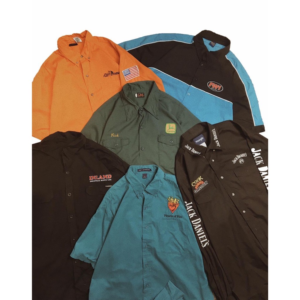 Áo sơ mi workshirt 2hand  chicano, hiphop, streetstyle, bụi bặm