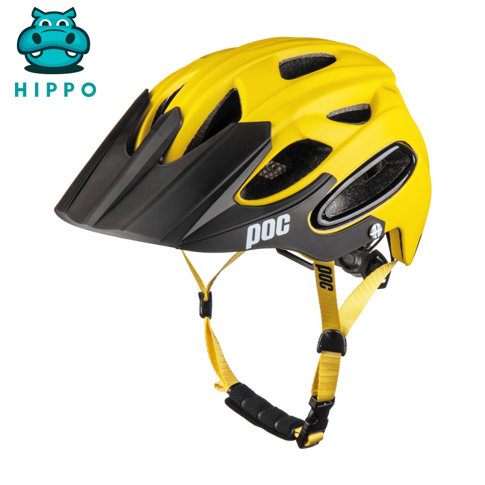 Mũ bảo hiểm xe đạp thể thao chuyên nghiệp Poc 07 siêu nhẹ thoáng khí màu vàng - HIPPO HELMET