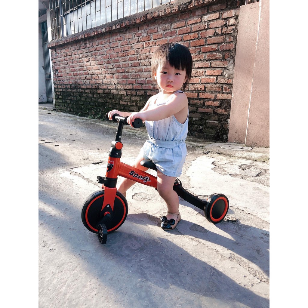 Xe đạp 3 bánh đa năng kiêm xe chòi chân Happy baby&amp; sport