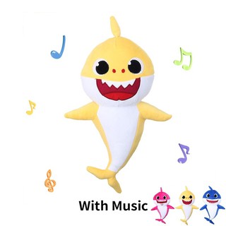 Cartoon Singing Shark Plush Toy Music Toys Baby Super Soft