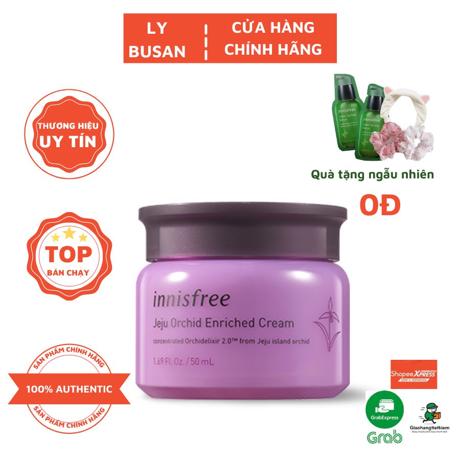 [CÓ BILL HÀN] Kem dưỡng Hoa Lan Innisfree Jeju Orchid Enriched Cream 50ml