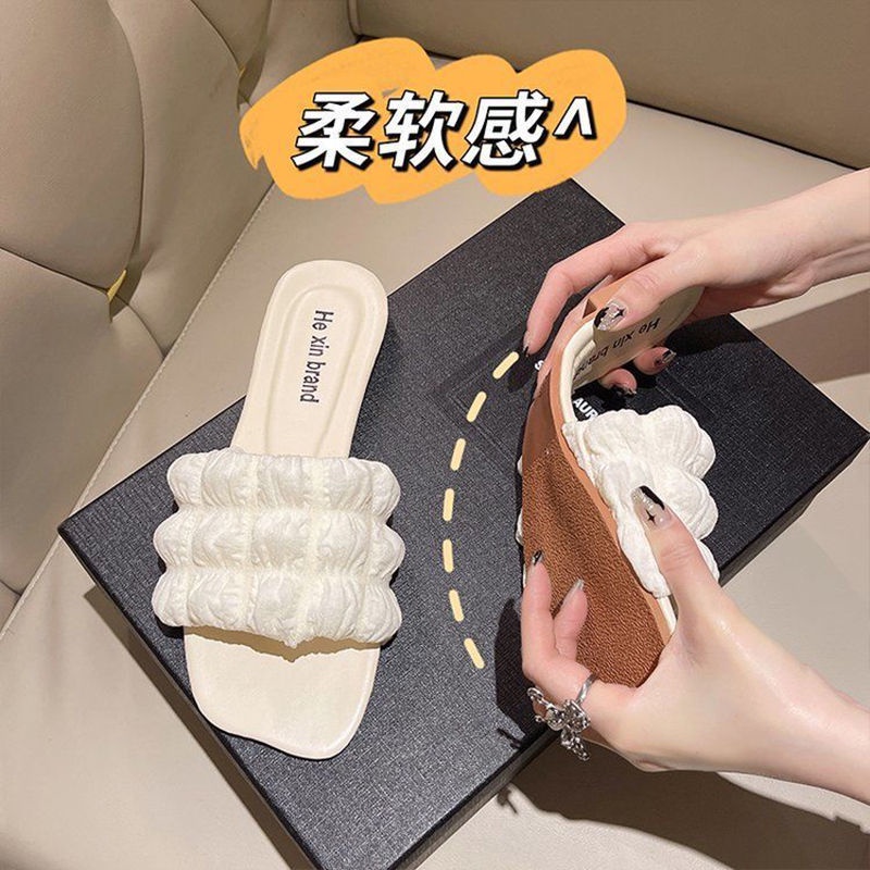 Jiashucheng Dép Xỏ Ngón Đế Bằng Phong Cách Thời Trang Đi Biển Mùa Hè Dành Cho Nữ