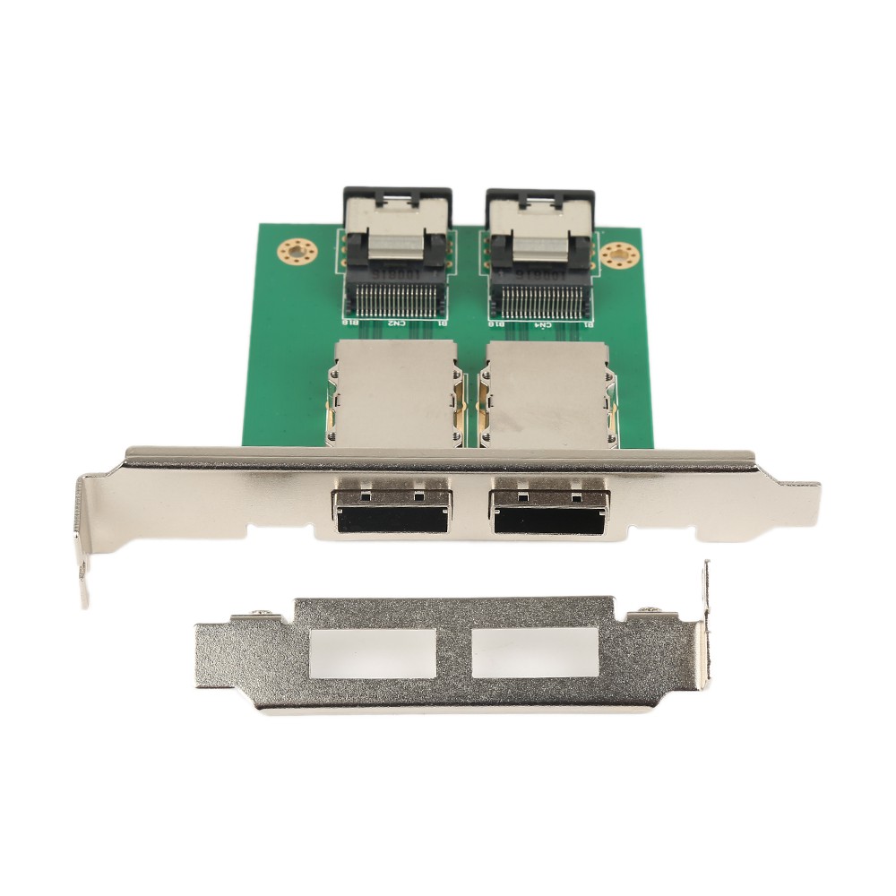 【SUXIN】 Internal To External Conversion Card 1 Pcs 2 Ports SAS SFF-8087 to SAS SFF-8088 Card Adapter Card 36P To 26P Dual Port