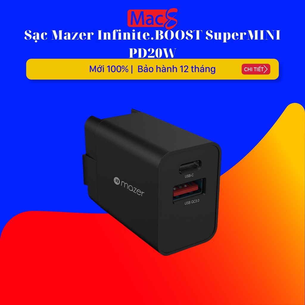 Sạc Mazer Infinite.BOOST SuperMINI PD20W Wall Charger