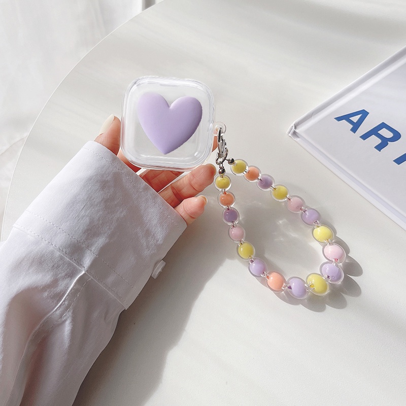 Vỏ Bảo Vệ Hộp Sạc Tai Nghe Soundpets True air2 / AIR 3 Bằng Silicon Mềm Họa Tiết Hoạt Hình Nhiều Màu Kèm Móc Khóa