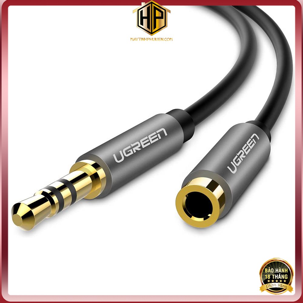 Ugreen 10592 - Cáp âm thanh nối dài vỏ nhôm - Dây loa Audio 3.5mm chính hãng