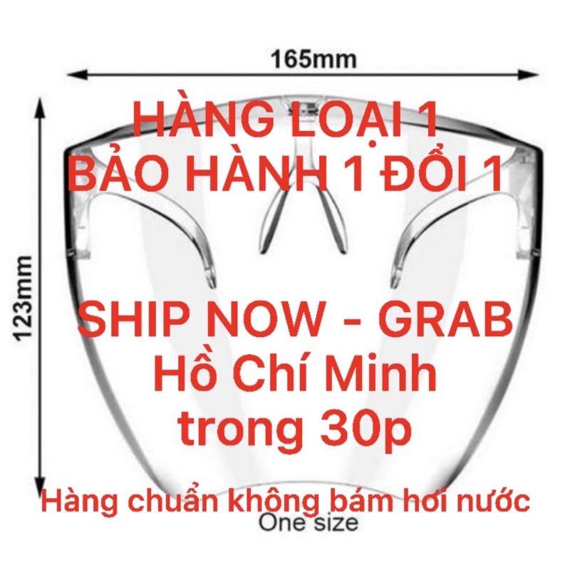 Kính Chống Giọt Bắn Phòng Dịch FACE SHIELD 🌟 HÀNG LOẠI 1🌟 Chắn bụi, hóa chất độc Hại, Kính trong suốt | BigBuy360 - bigbuy360.vn