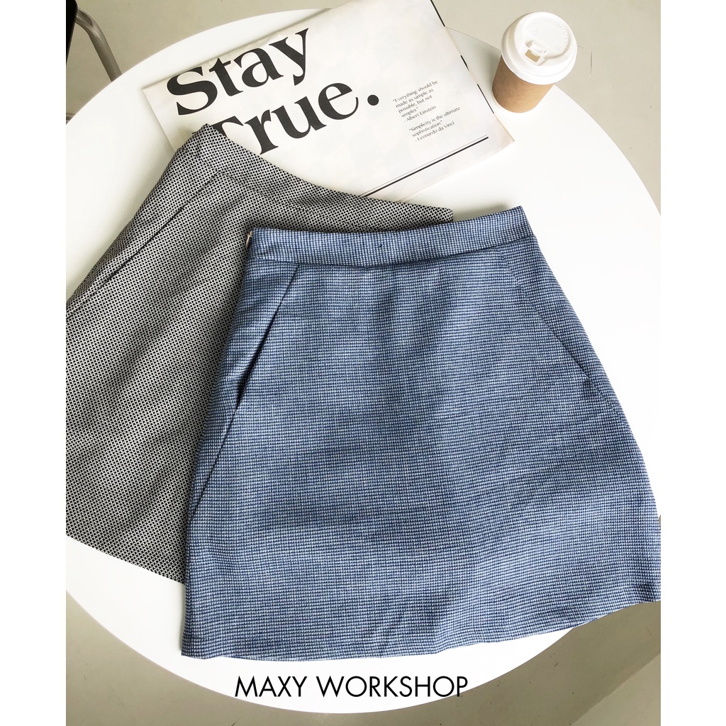 Quần váy màu caro Check skirt Maxy Workshop