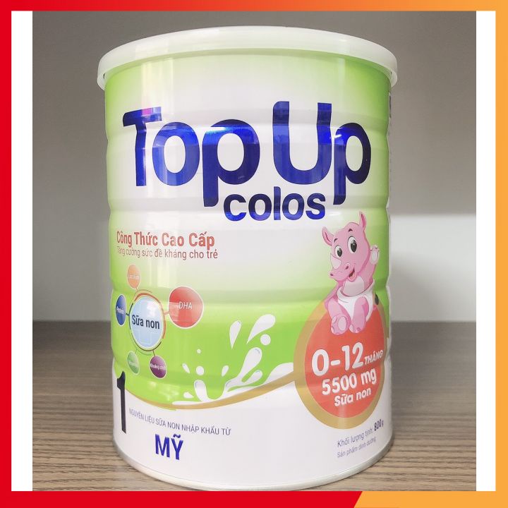 SỮA TOPUP CLOS SỐ 1 LOẠI 400G DÀNH CHO TRẺ TỪ 0 - 12 THÁNG TUỔI CÓ CHỨA 5500MG SỮA NON NGUYÊN LIỆU NHẬP KHẨU TỪ MỸ