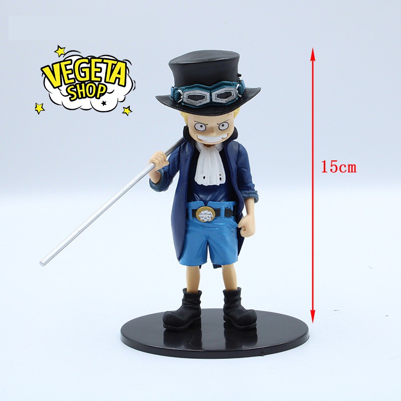 Mô hình One Piece - Bán lẻ 5 nhân vật Sabo, Ace, Luffy, Sanji, Zoro hồi nhỏ - Cao 15cm