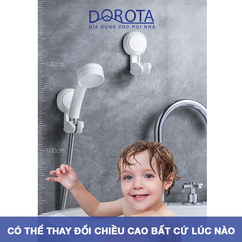 Giá đỡ vòi hoa sen cao cấp DOROTA chống nước độ bền cao dùng cho nhà tắm móc treo vòi xịt nhà vệ sinh chống nước AW619