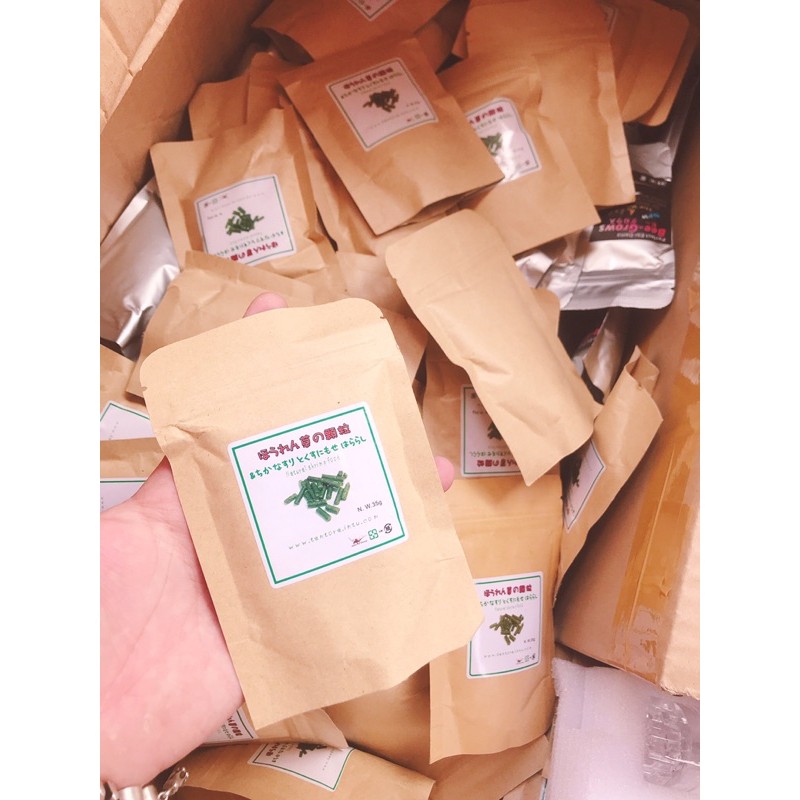 Thức Ăn Cho Tép - Viên Rau Bina Tantora Food (gói 35gram)