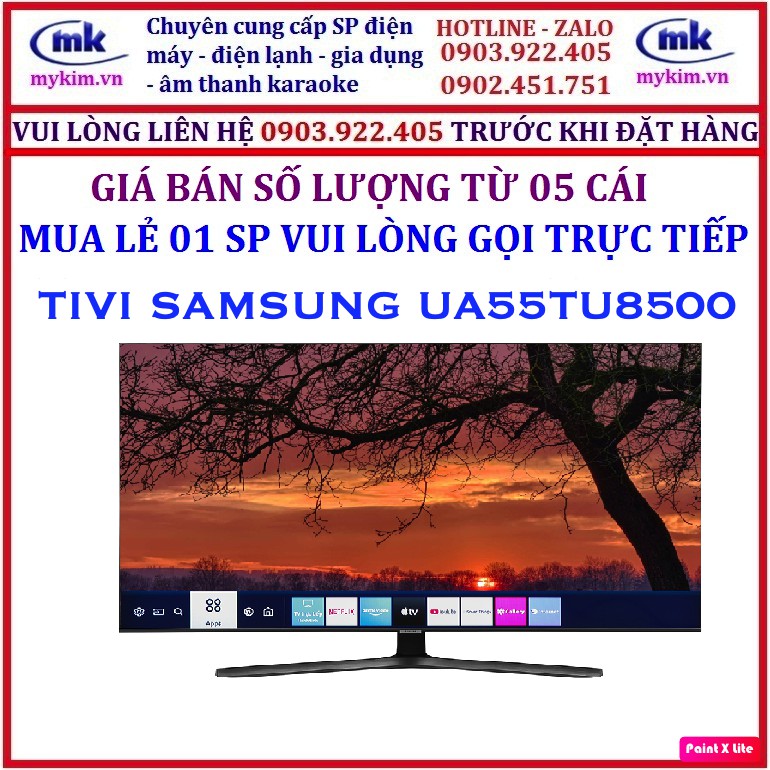 GIÁ BÁN SỐ LƯỢNG TỪ 05 CÁI : TIVI 55 INCHES SAMSUNG UA55TU8500 , HÀNG CHÍNH HÃNG , MỚI 100%