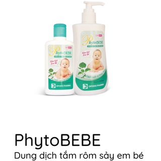 Phytobebe - dung dịch tắm rôm sảy em bé