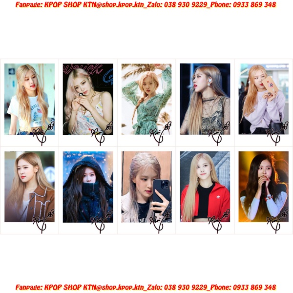 CARD CHỮ KÍ ROSÉ BLACK PINK
