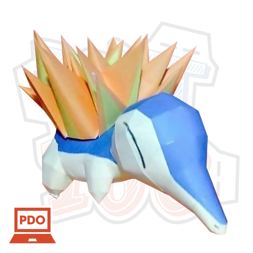 Mô hình giấy Pokemon Cyndaquil