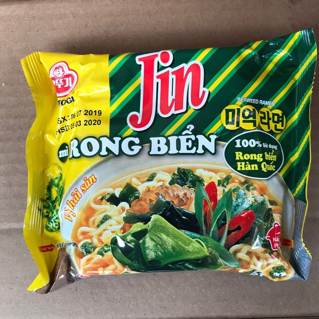 Mỳ Nước OTTOGI VN JIN Rong Biển Hải Sản 120g